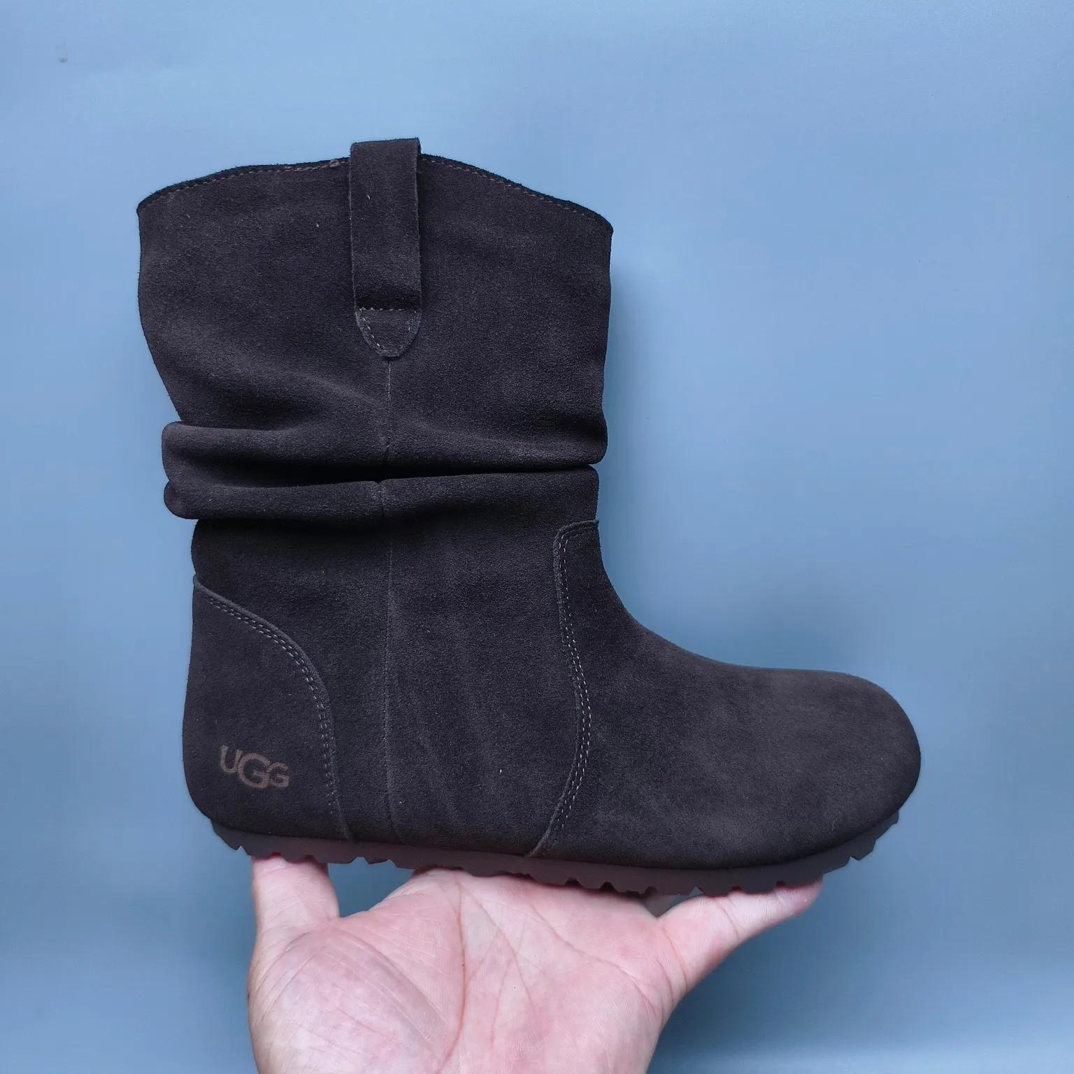 💰600 UGG sheepskin all-in-one snow boots 1618 casual fashion shoes color: maroon chocolate sand black matching size: 35-40